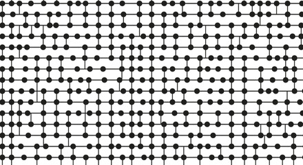 Abstract geometric grid pattern with dots and connecting lines for modern background, textile, and minimal design applications