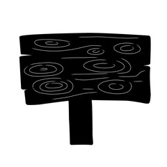 black wooden plank box icon on white background