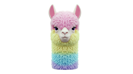 Rainbow Alpaca Character Design