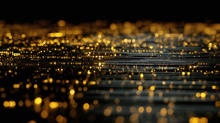 Abstract close-up shot of a glittering surface, with an out-of-focus background creating a mesmerizing effect