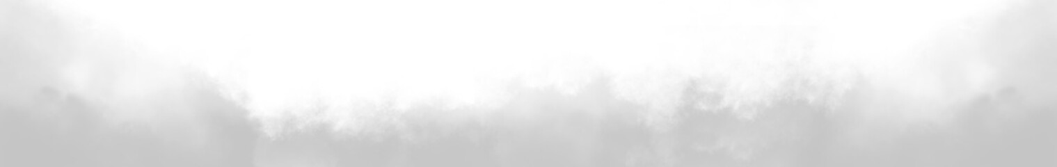 White realistic smoke isolated on transparent background, atmospheric fog overlay PNG