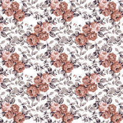 Vintage Rose Floral Pattern