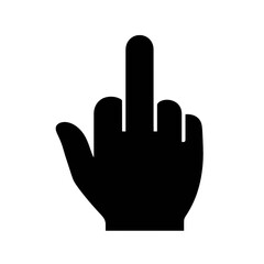 Obraz premium Hand pointing upwards vector icon.