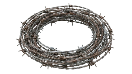 Coiled Barbed Wire Roll