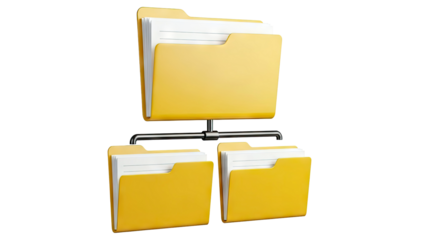 3D Folder Hierarchy Icon