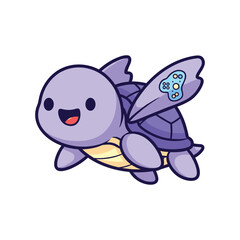 Obraz premium Turtle Character Vector Illustration