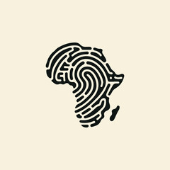 Africa Fingerprint Logo