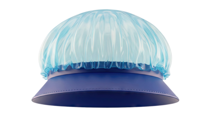 Blue Shower Cap Mockup