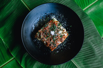 close up of a frying pan