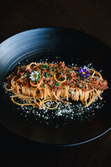 spaghetti with seafood