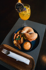 cup of coffee and cookies