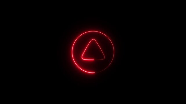 Power button. Technology power button icon animation. Turn on power button. Power switch symbol.