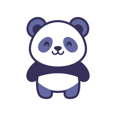 Obraz premium Adorable Cartoon Panda Illustration