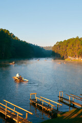 Pang Ung, a major tourist destination in northern Thailand, boasts a cold climate and stunning...