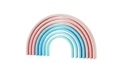 Pastel Rainbow Stacker Toy