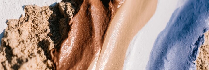 Abstract navy blue grunge wall with decorative stucco texture, a contemporary artistic background or banner with copy space featuring soft ambient light and color accents