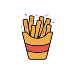 Playful Hot French Fry Container