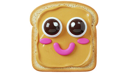 Cute Kawaii Peanut Butter Toast Character