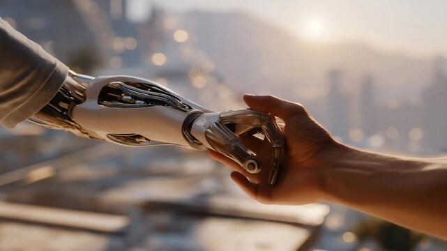 A robotics engineer testing an extendable robotic arm that expands to reach high shelves, sensors adjusting to maintain balance &mdash; automation innovation, adaptive robotics, and industrial efficiency