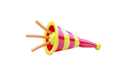 3D Rendered Party Horn