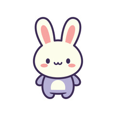 Fototapeta premium Adorable Cartoon Bunny Character Illustration