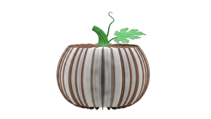 Pumpkin-Shaped Book Art