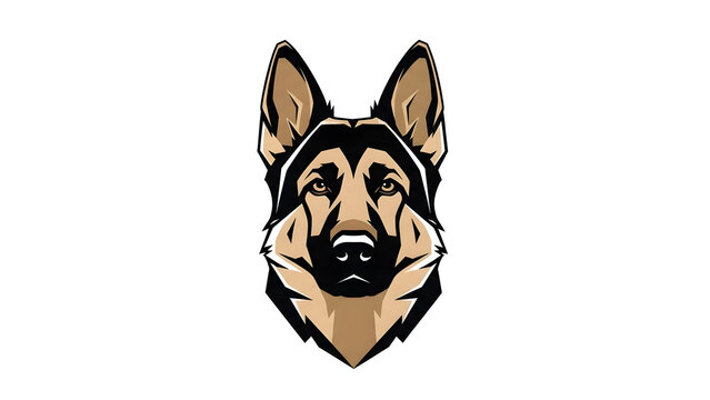 Strong dog logo for security or pet-related business