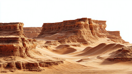 A mesmerizing vista of a sandstone canyon, with textured formations. The image captures the natural erosion and unique geological features of the area.