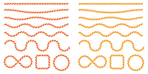 Nautical Rope Border Vector Frame © Shahin