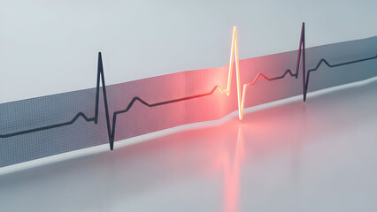 Ekg Heartbeat Cardiogram Pulse Rhythm Vital Sign Monitoring Healthcare Wellness