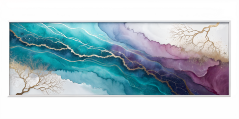 Abstract marble pattern isolated on transparent background