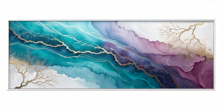 Abstract marble pattern isolated on transparent background - Powered by Adobe