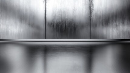 Obraz premium Sleek, Modern Metal Paneling with Subtle Texture