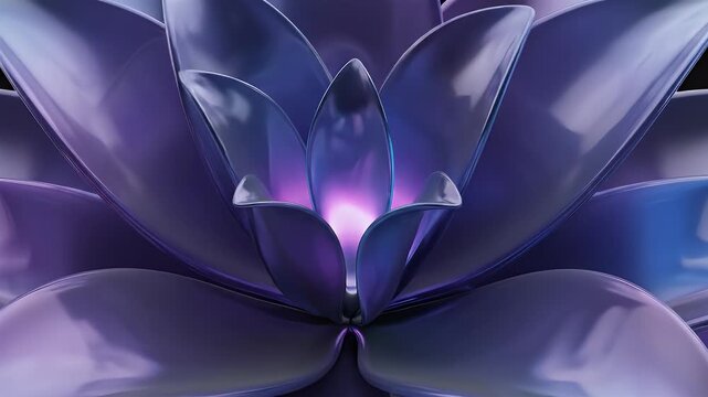 Vibrant Purple Flower Petals Close Up View.