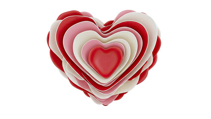 Layered Heart Sculpture