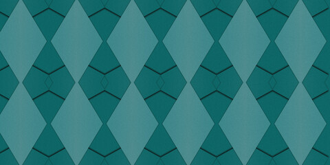 Fototapeta premium Teal golden abstract background. Dark. Geometric shape. 3d. Color gradient noise texture neon.Metallic sheen.Premium.Design.Wide banner. 