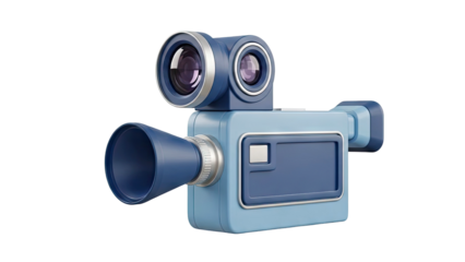 Retro Blue Camcorder