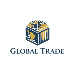 Global Trade Isometric Box World Logo