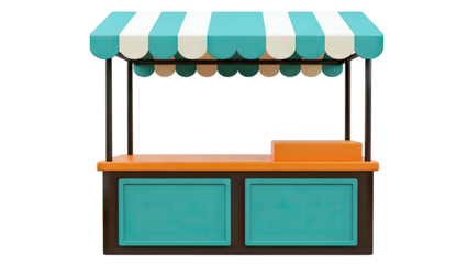 Striped Awning Stall