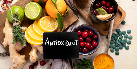 Pharmacy medicine. Natural immune boost remedies, lemon, garlic.