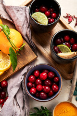 Pharmacy medicine. Natural immune boost remedies, lemon, garlic.