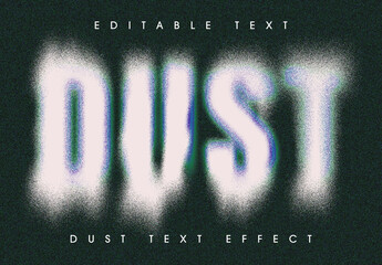 Grain Dust Text Effect Mockup