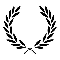laurel wreath vector illustration for victory and success symbol