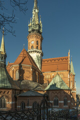 Fototapeta premium A historic Roman Catholic parish church located in Krakow, Poland.