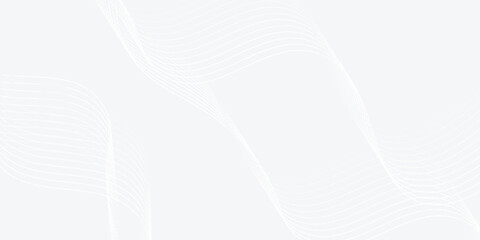 Abstract modern background with flowing particles. Digital technology concept. vector line white banner technology