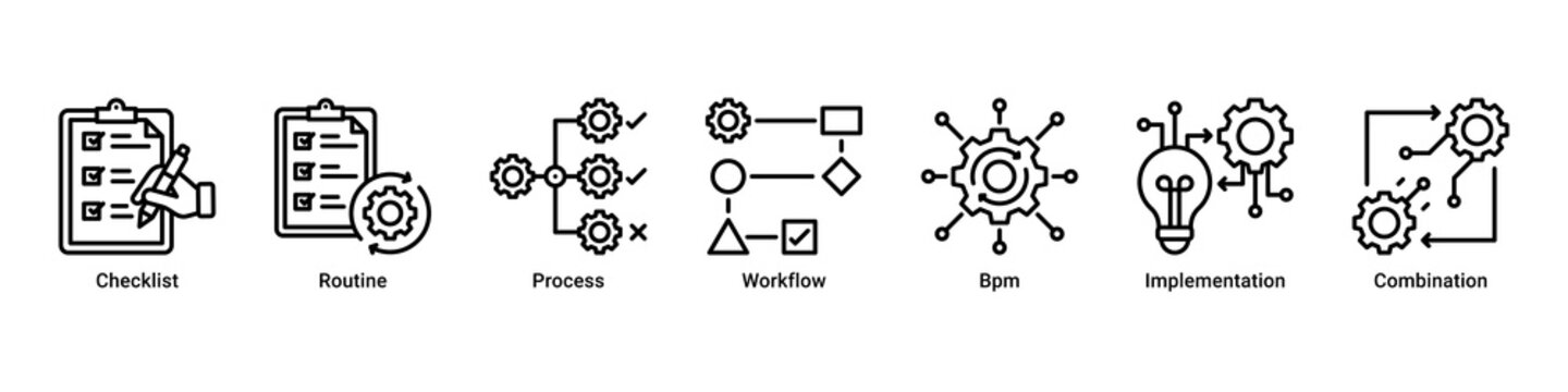 Workflow Control banner highlighting structured processes, routine management, and effective implementation flow