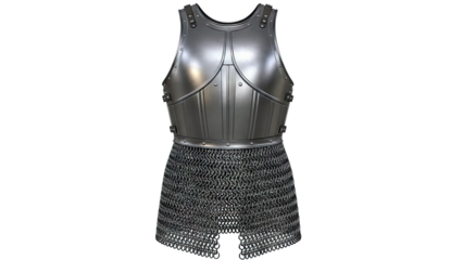 Plate Armor with Chainmail Skirt