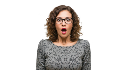 Woman expressing surprise