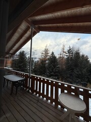 Balcon su la montagne