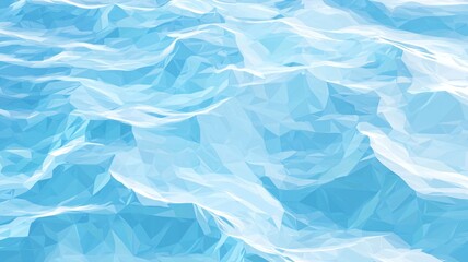 Obraz premium Abstract Blue Water Surface with Geometric Wave Patterns and Light